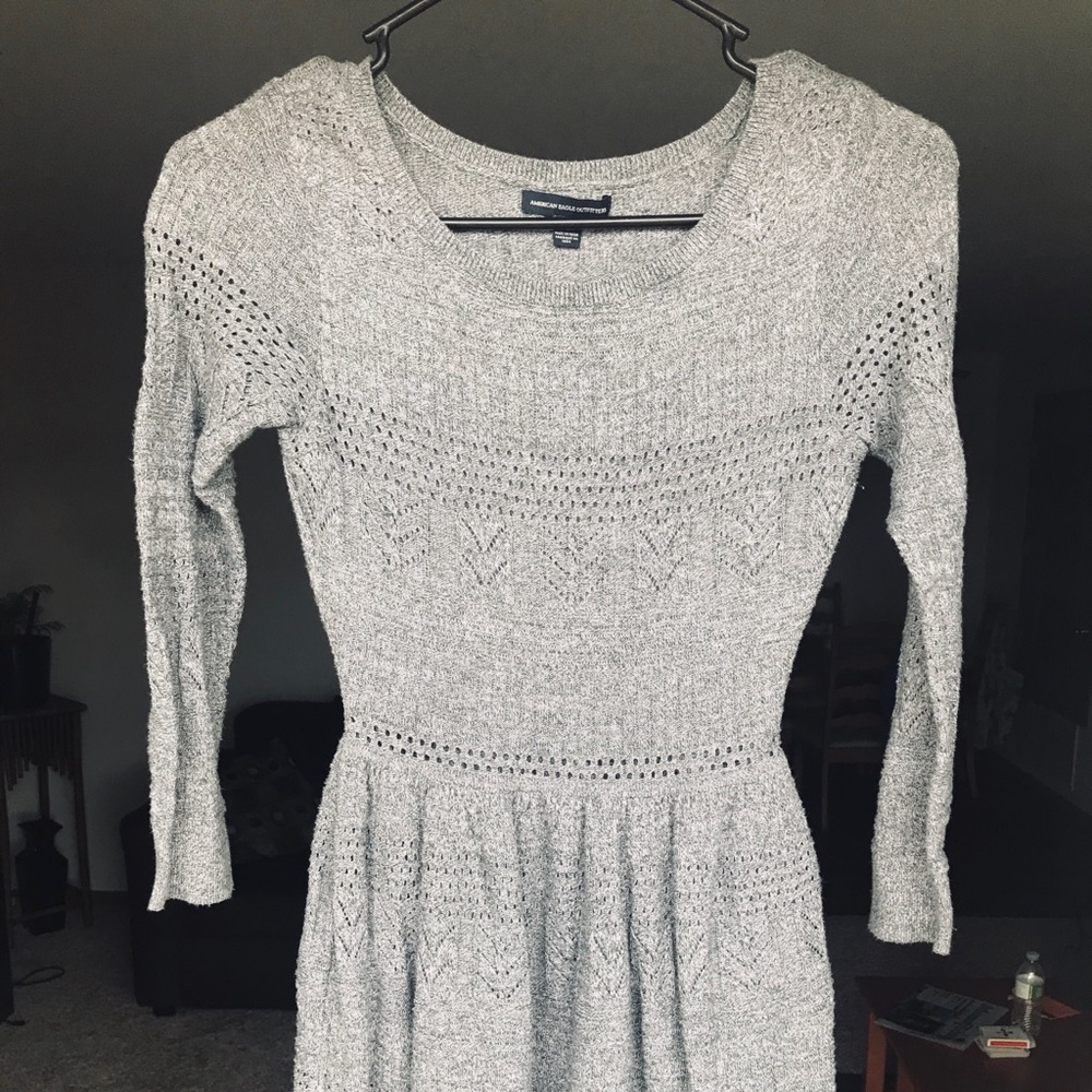 Never worn gray sweater dress